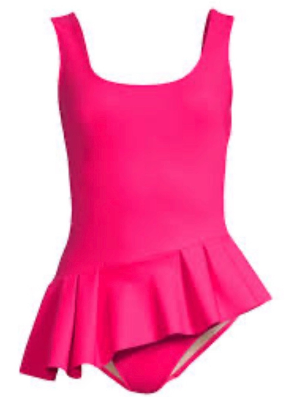 Chiara Boni Hot Pink V-Neck One-Piece